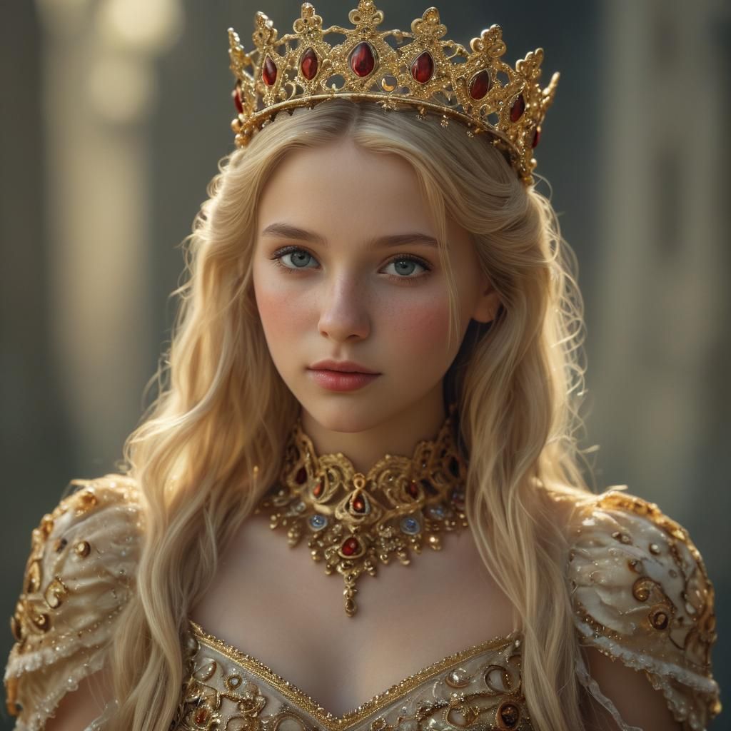 Fantasy Princess Portrait in Cinematic Style