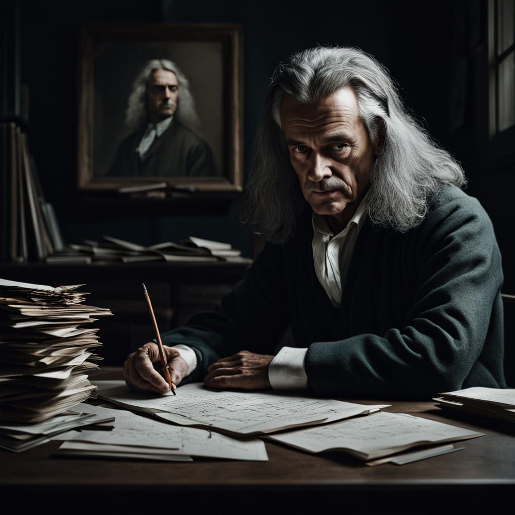 Introspective Portrait of Sir Isaac Newton