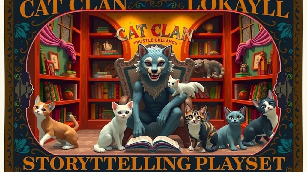 CAT CLAN LOKALYL STORYTELLING PLAYSET