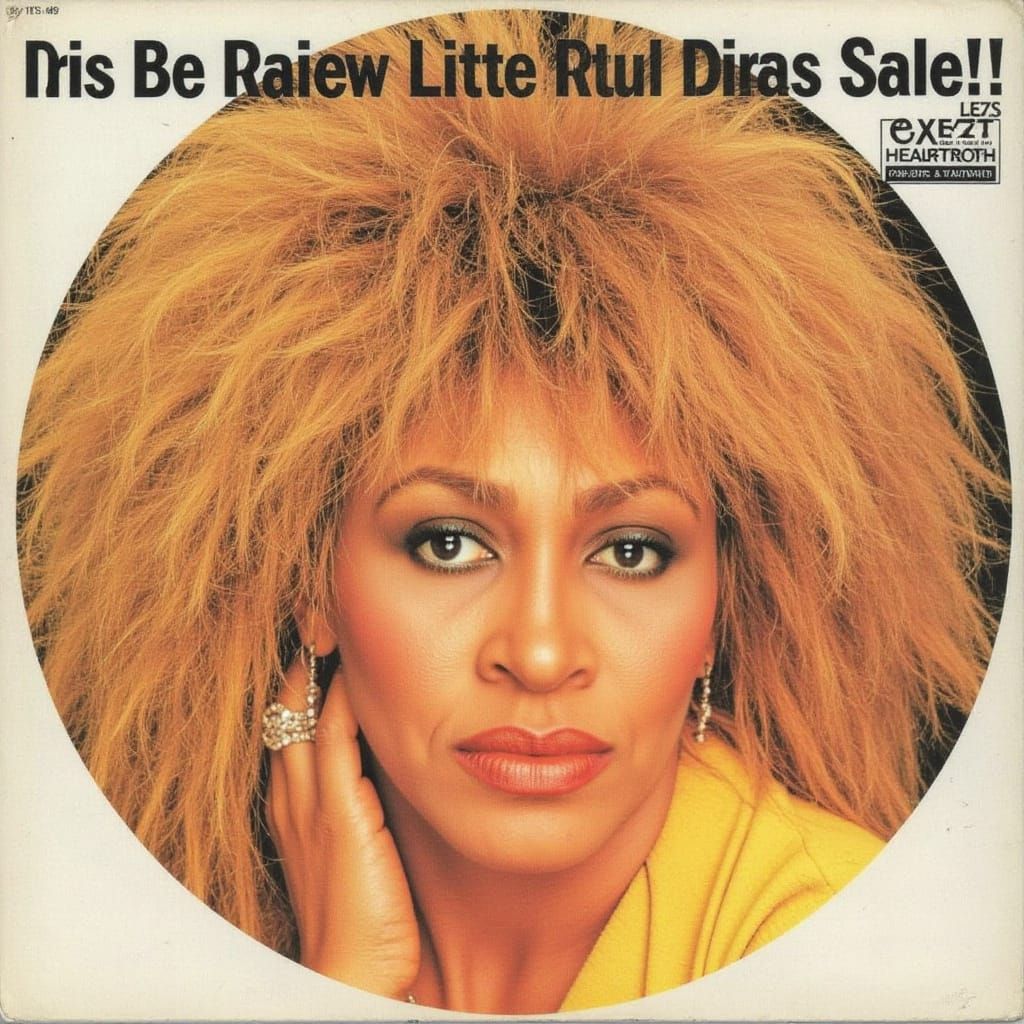 1982 Vinyl Single Cover Art in Retro Style