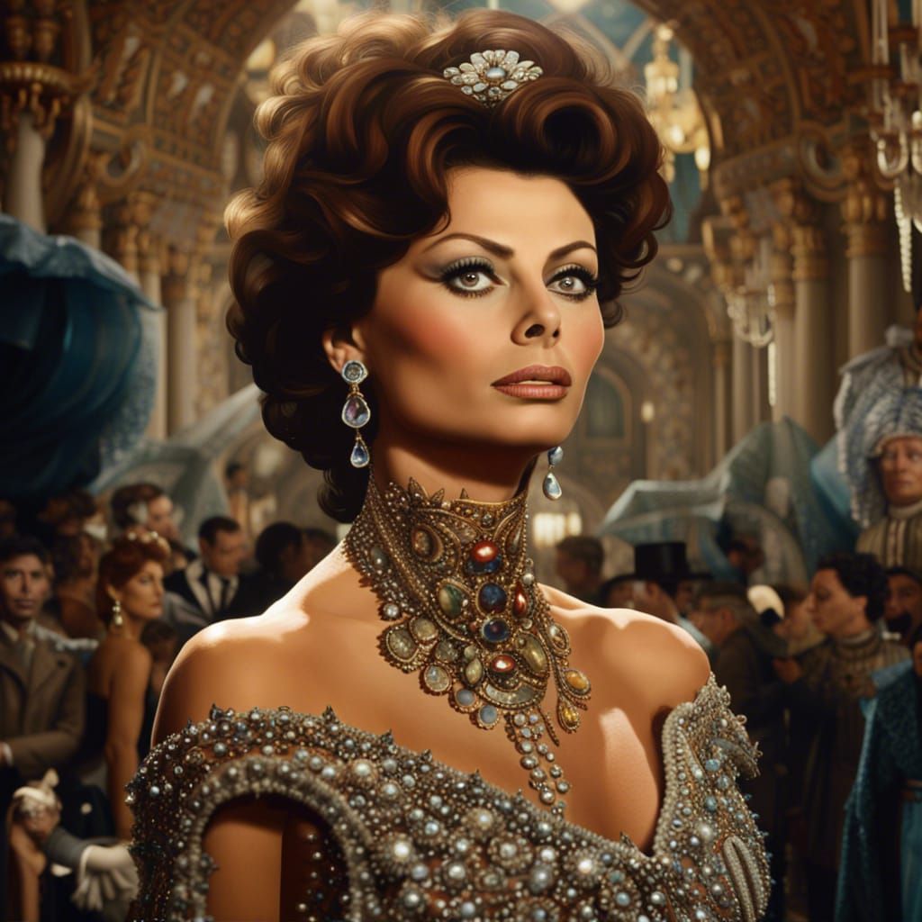 Sophia Loren: Epic Cinematic Digital Painting