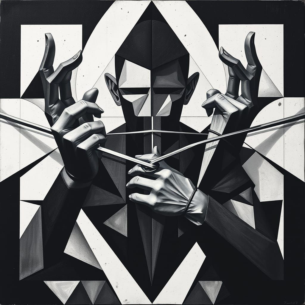 Abstract Cubist Vision of Binding and Blinding