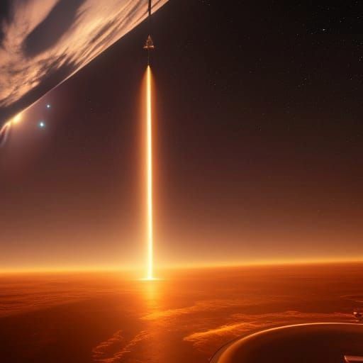 Martians in Spacecraft See Space Lightning