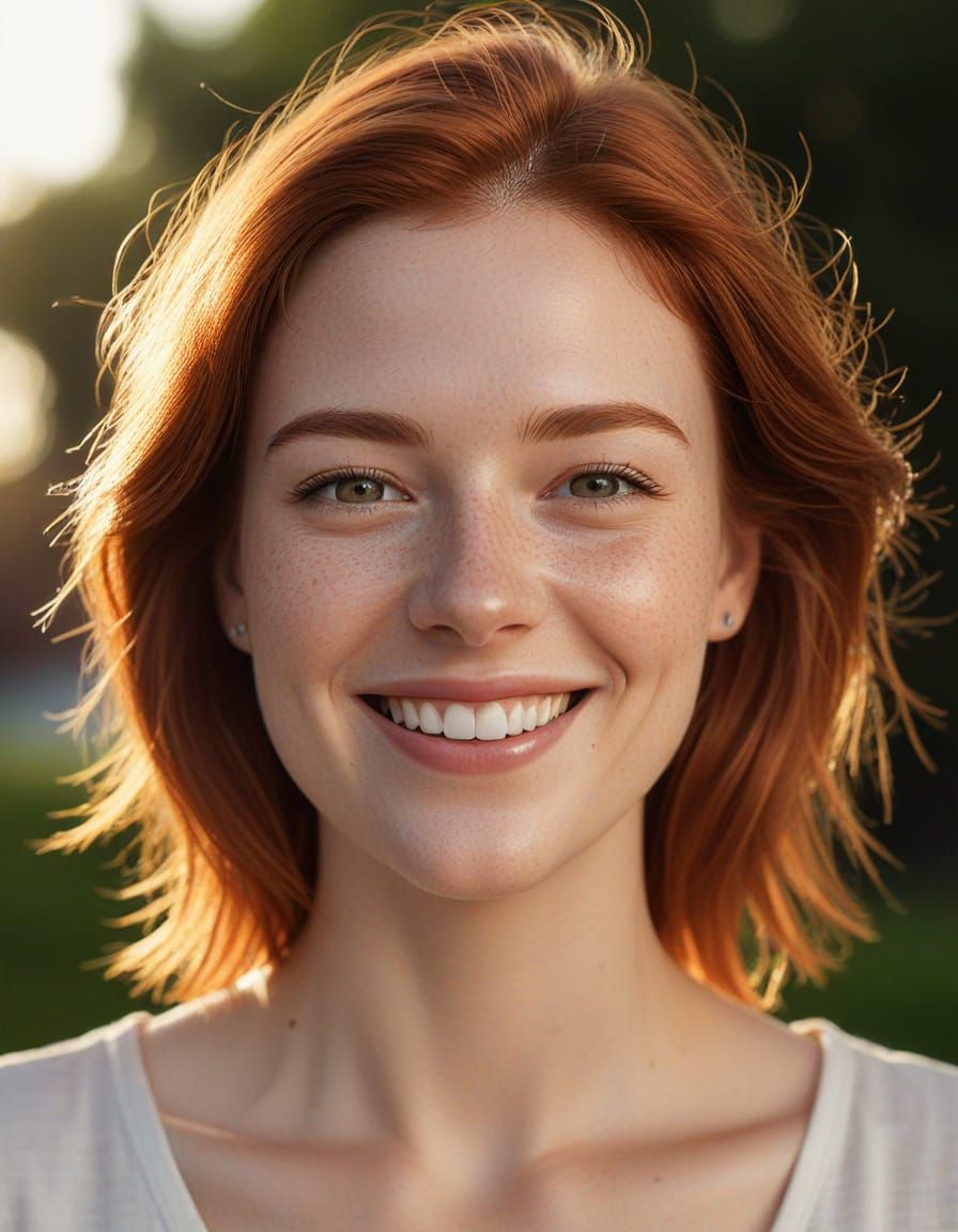 Serenely Lit Portrait in Golden Hour