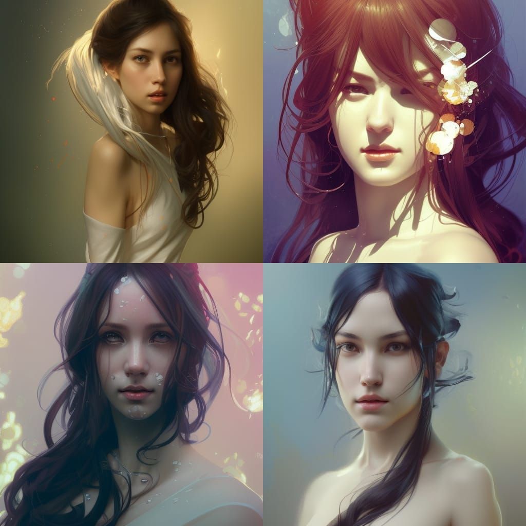 Attractive Maid Portrait in Hyperdetailed Digital Art Style