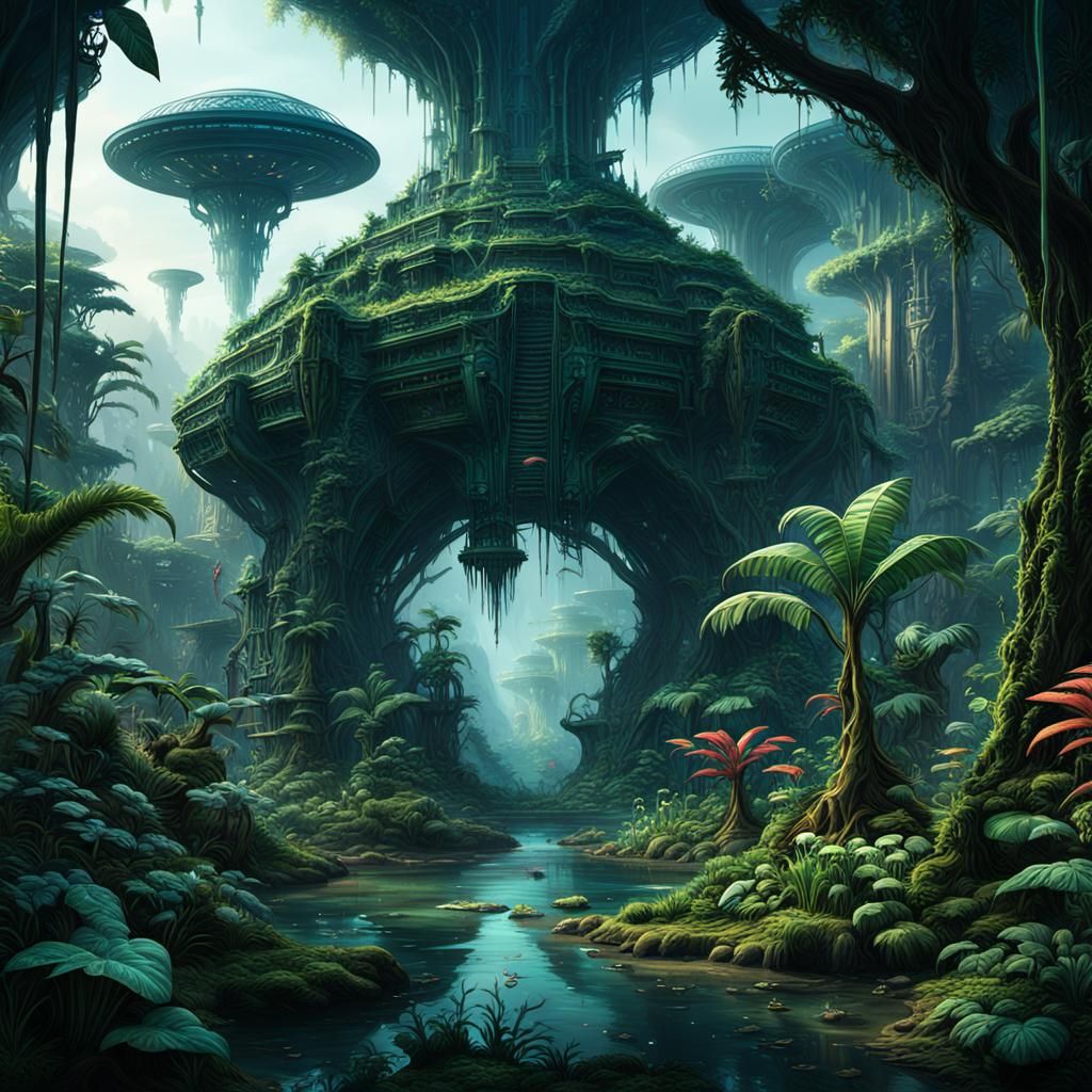 Exotic Jungle: Fantasy Concept Art in Deep Color