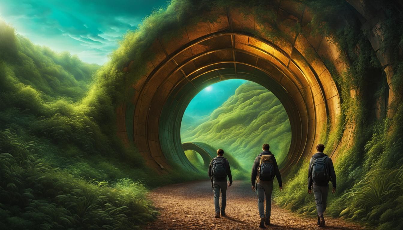 Organic Tunnel: Steampunk Airbrushed Concept Art