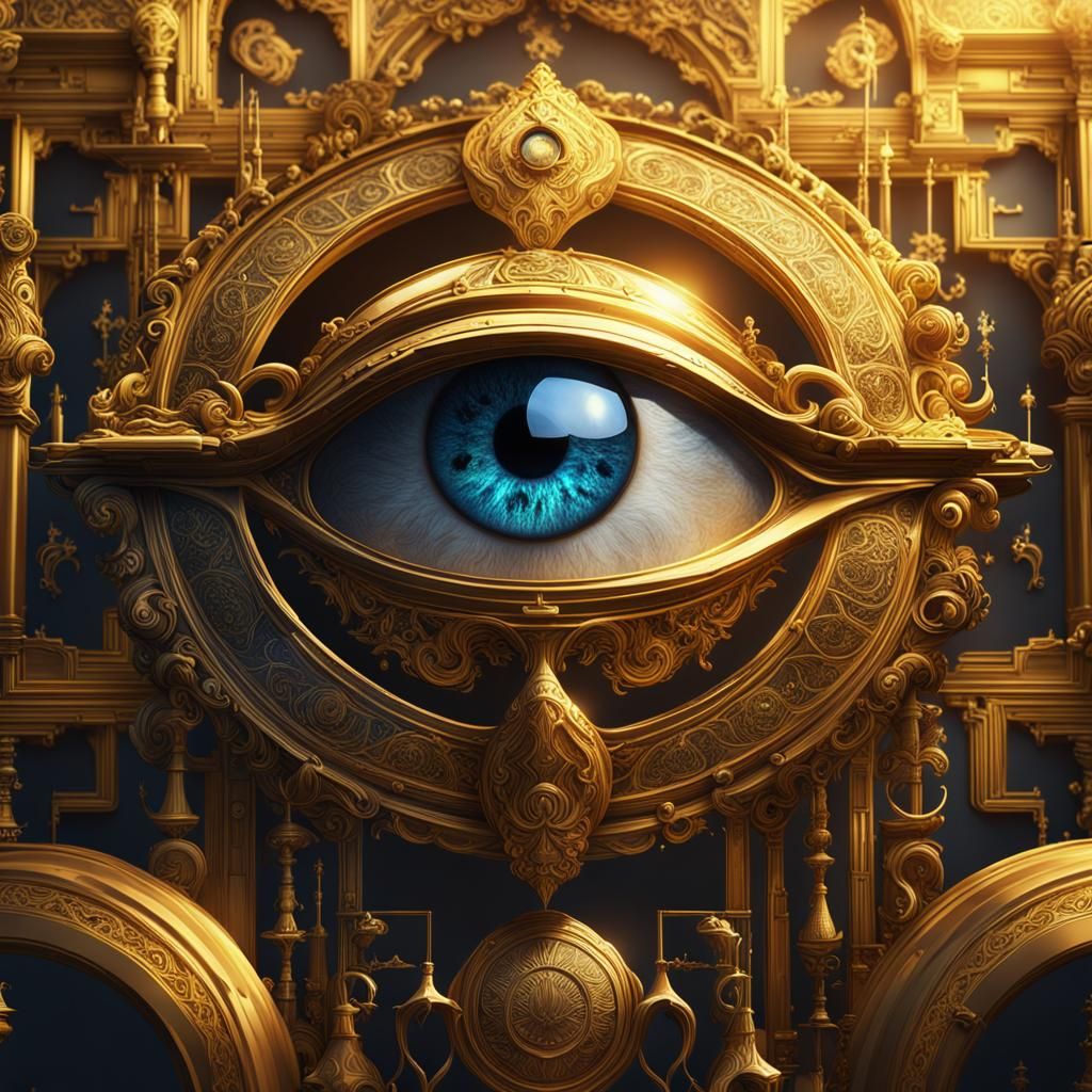 Golden Eye Detailed Matte Painting