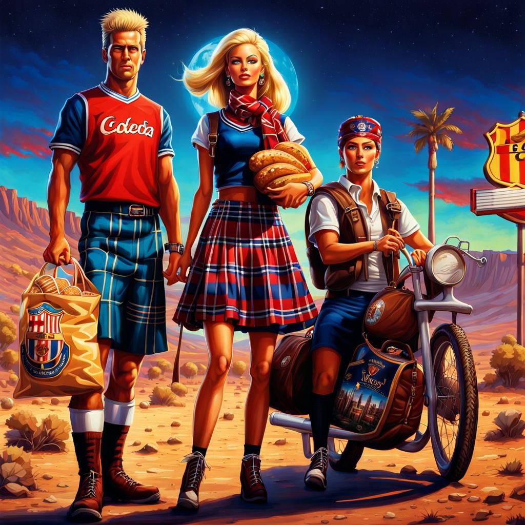 Wasteland Ken and Barbie in Neglected Las Vegas