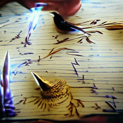 Quill Pen Writes Secrets of the Universe