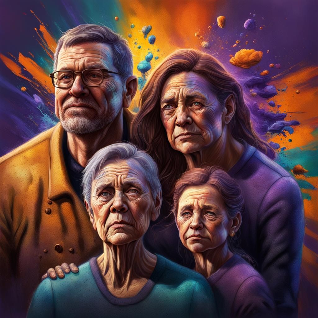 Family Supported by Rett Syndrome Community in Splash Art