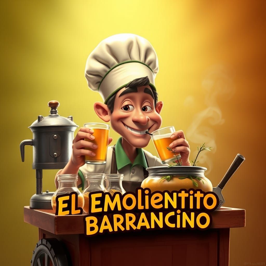 Pixar-Style 3D Character: Peruvian Emolientero
