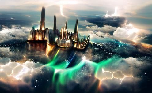 Cyberpunk Cityscape with Flying Vehicles