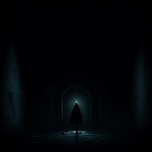 Ominous Abandoned Jail Cell in Dark Fantasy Style