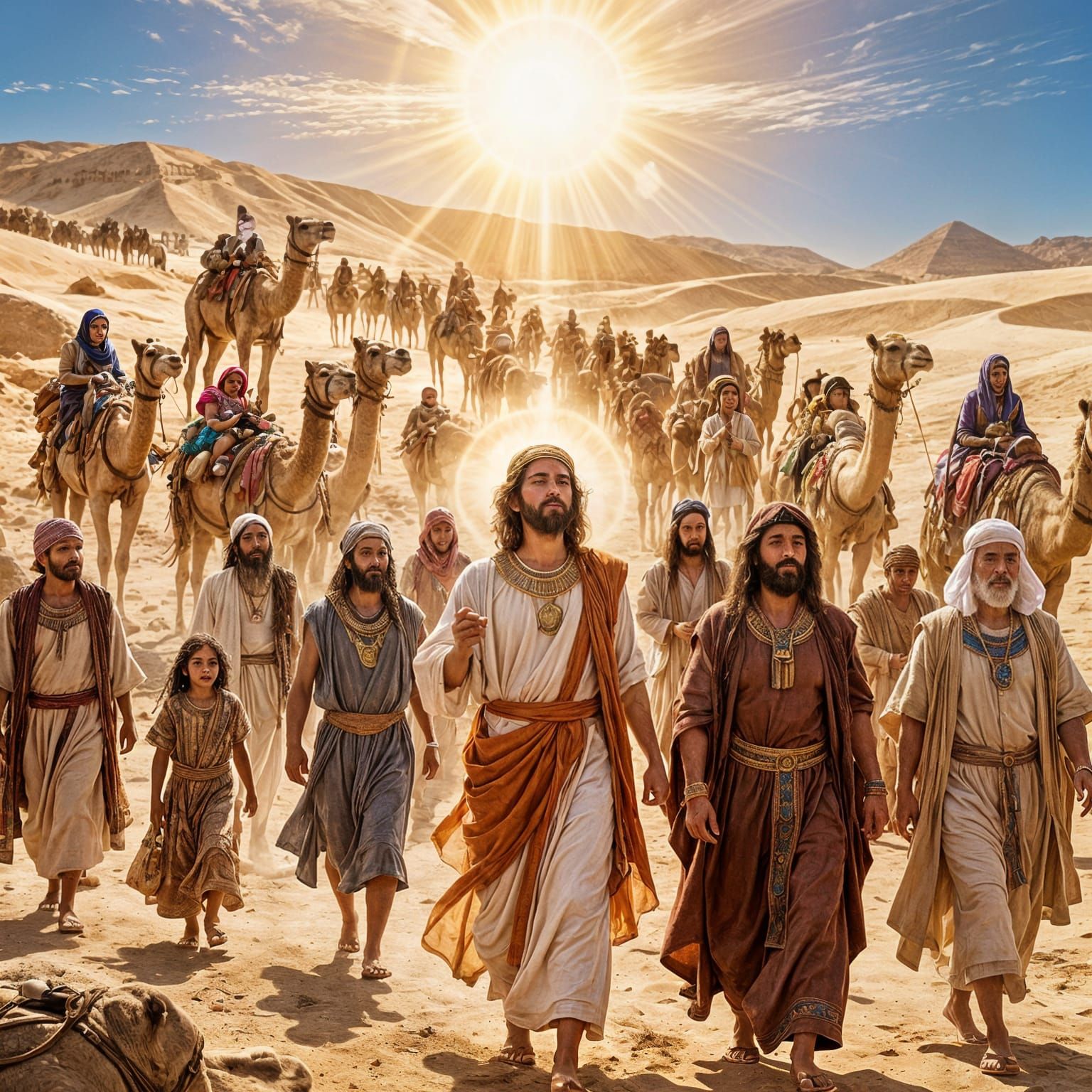 Jews Exodus from Egypt with Divine Blessing