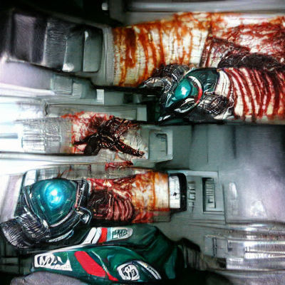 Dramatic Red Nebula in Deep Space