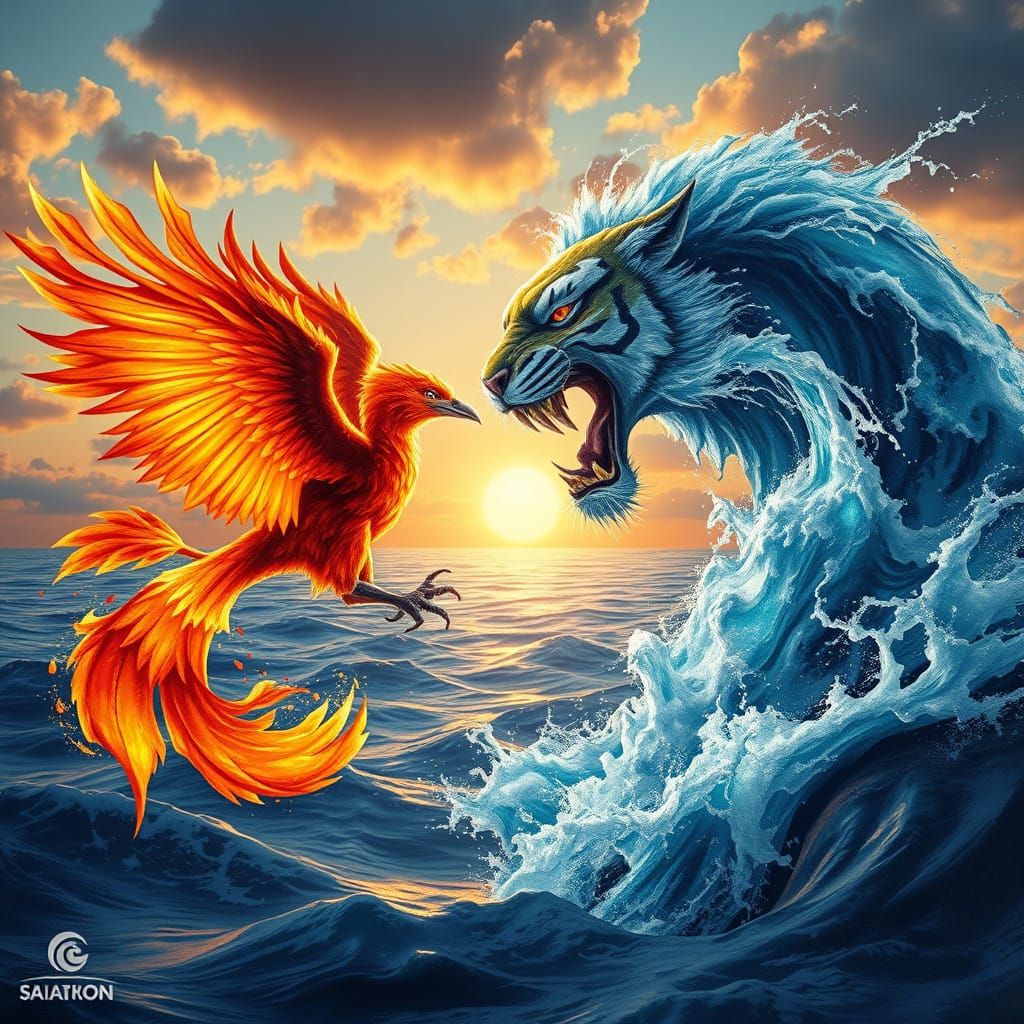 Firebird vs Water Tiger Sunset Battle