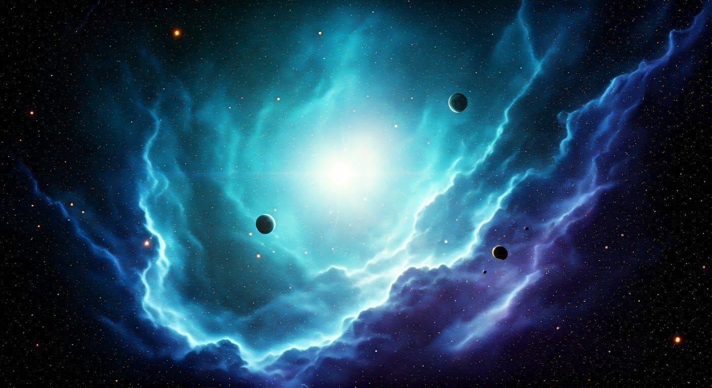 Dramatic Cosmic Starscape in Vibrant Colors