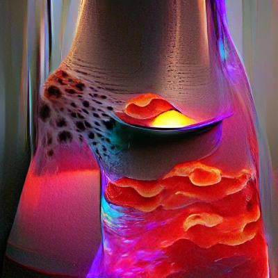 Vintage Lava Lamp with Retro Aesthetic