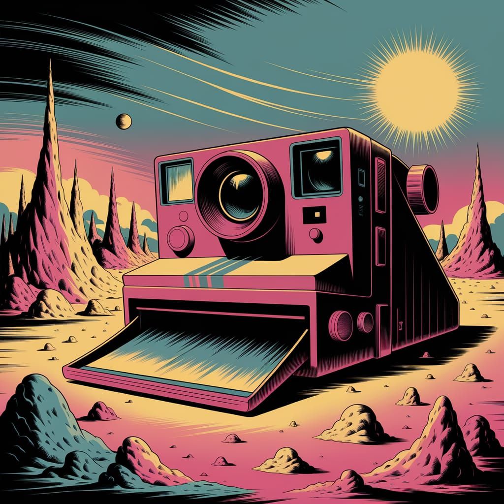 Surreal Landscape Captured by Colossal Polaroid Camera