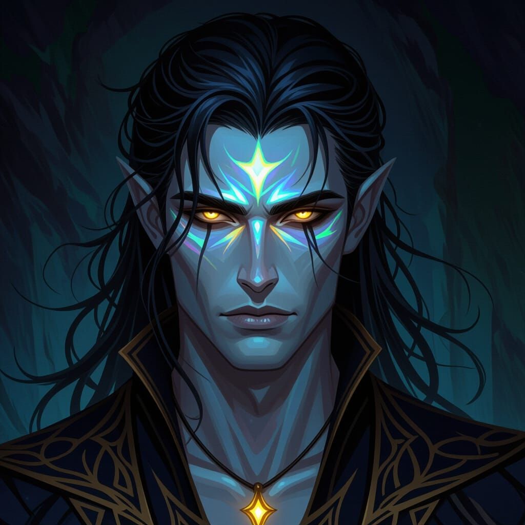 Divine Prince of Shapeshifters in Dark Fantasy Concept Art