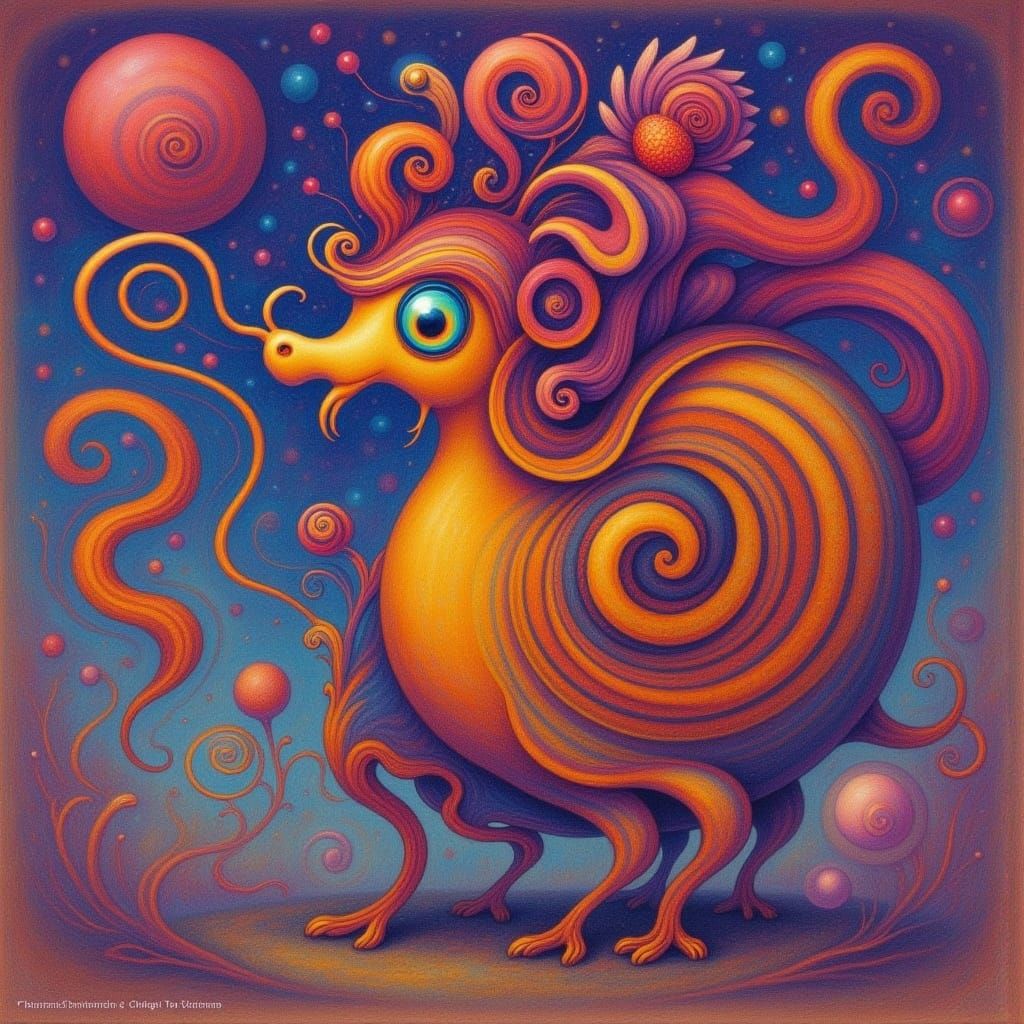 Abstract Twisted Whimsy Landscape