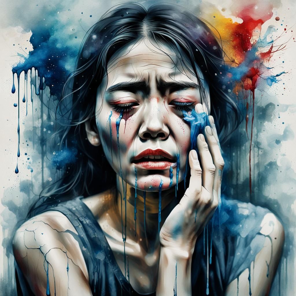 A Woman's Agony in Soft Focus