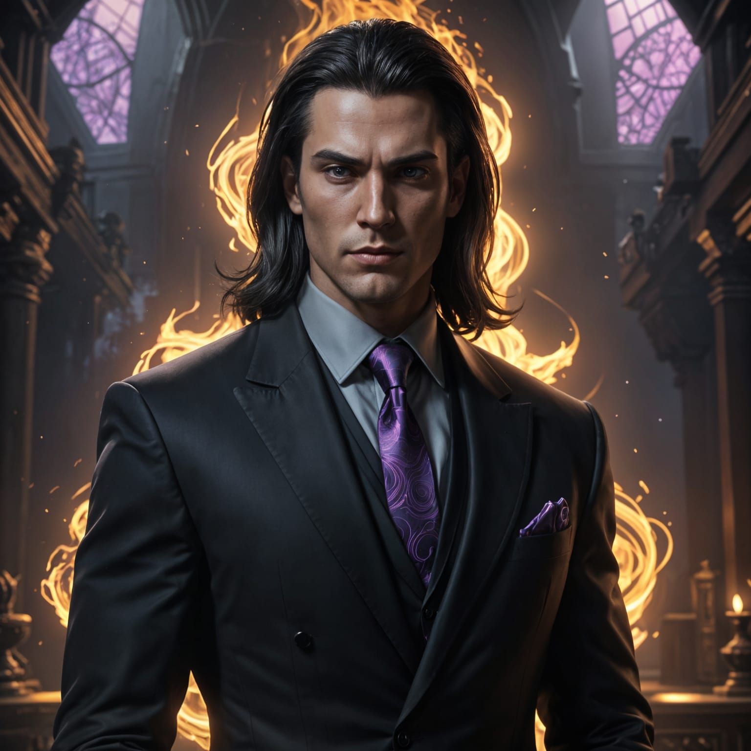 God of Dark Magic in Black Suit