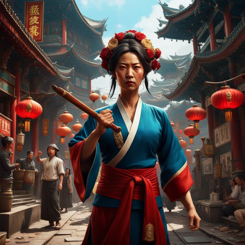 Kung Fu Hustle Landlady: Lions Roar in Hyperdetail