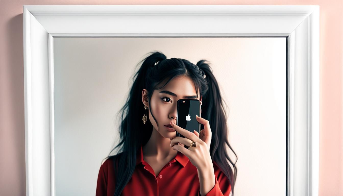 Portrait of a Young Influencer with iPhone