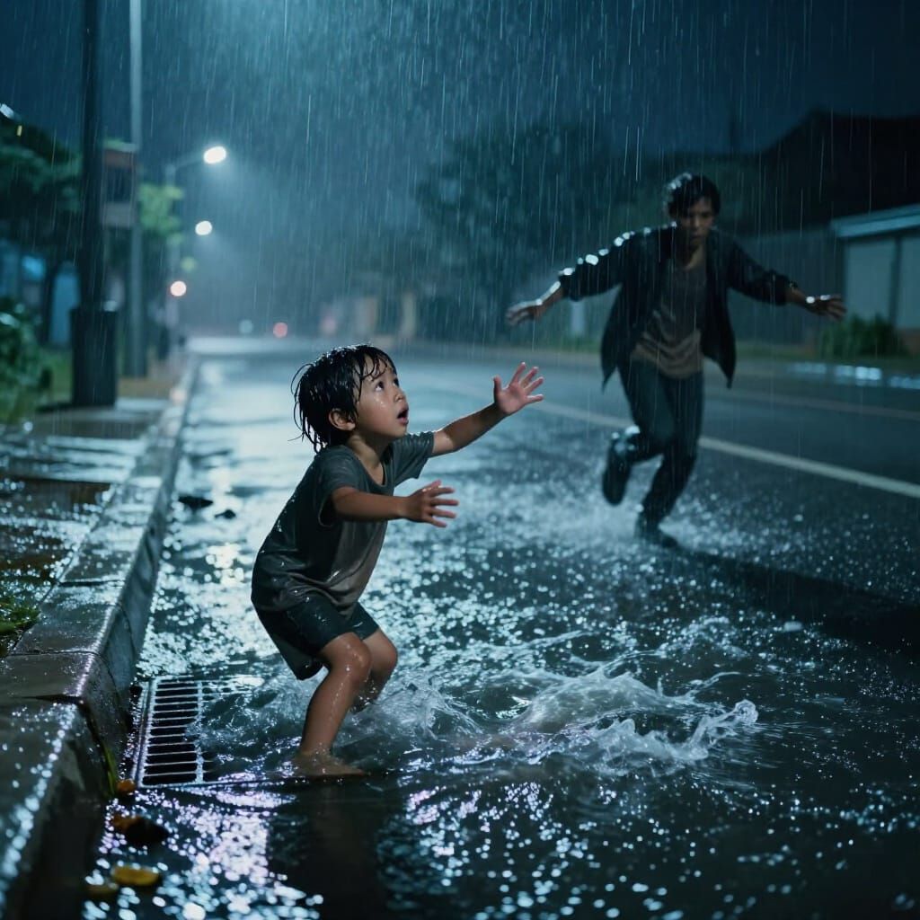 Child in Storm Drain Seeking Help