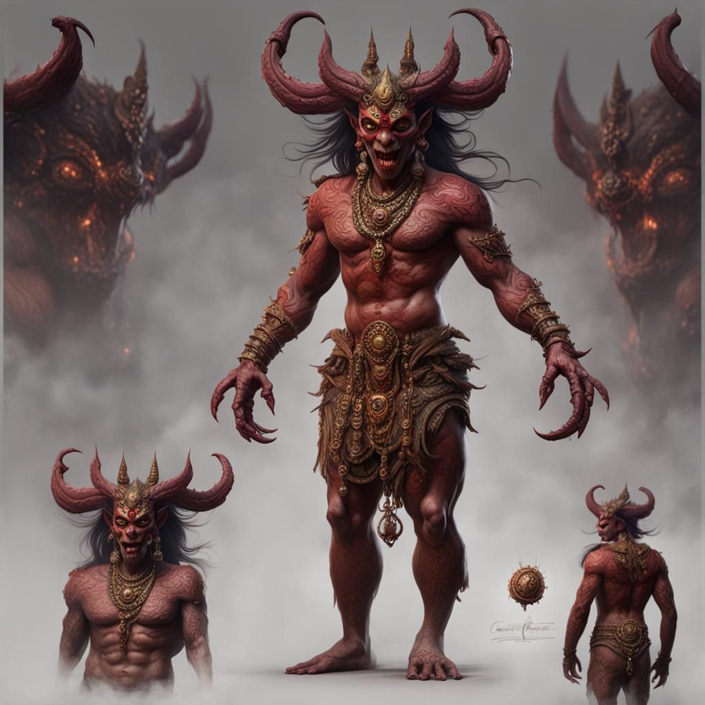 East Indian Demon Fantasy Concept Art