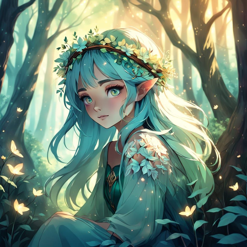 Mystical Portrait of Lico in a Whimsical Forest