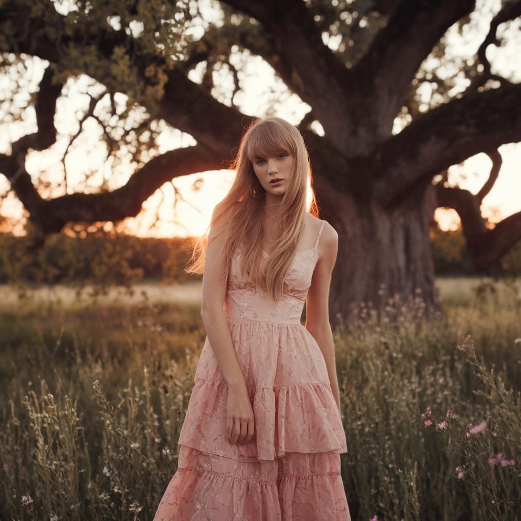 Taylor Swift in Idyllic Golden Light
