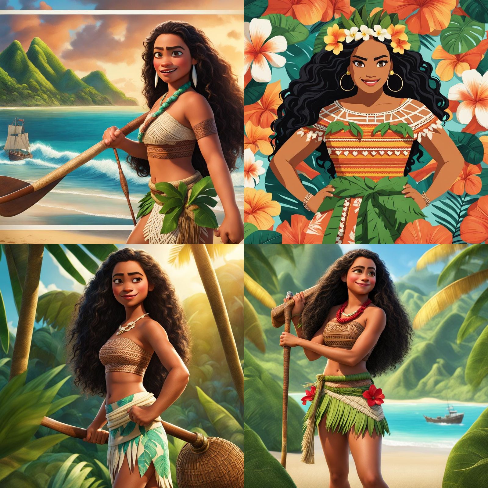 Vibrant Moana Portrait