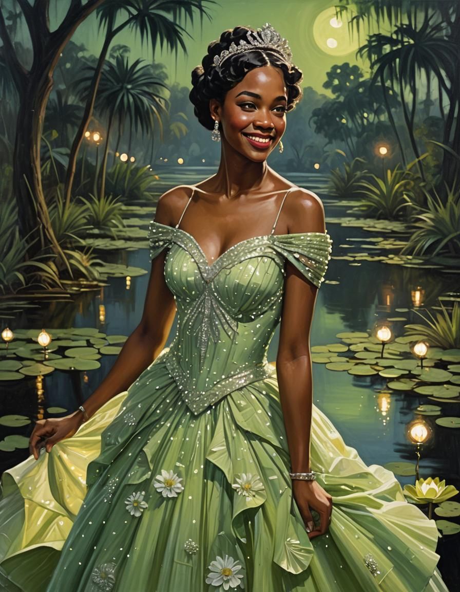 Elegant 1920s Portrait in New Orleans Bayou