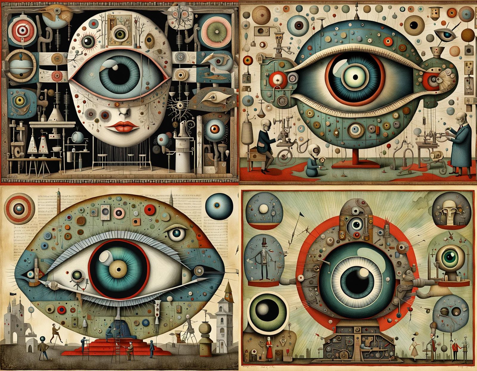 Mechanical Eyeball Lobotomy: Surreal Folk Art