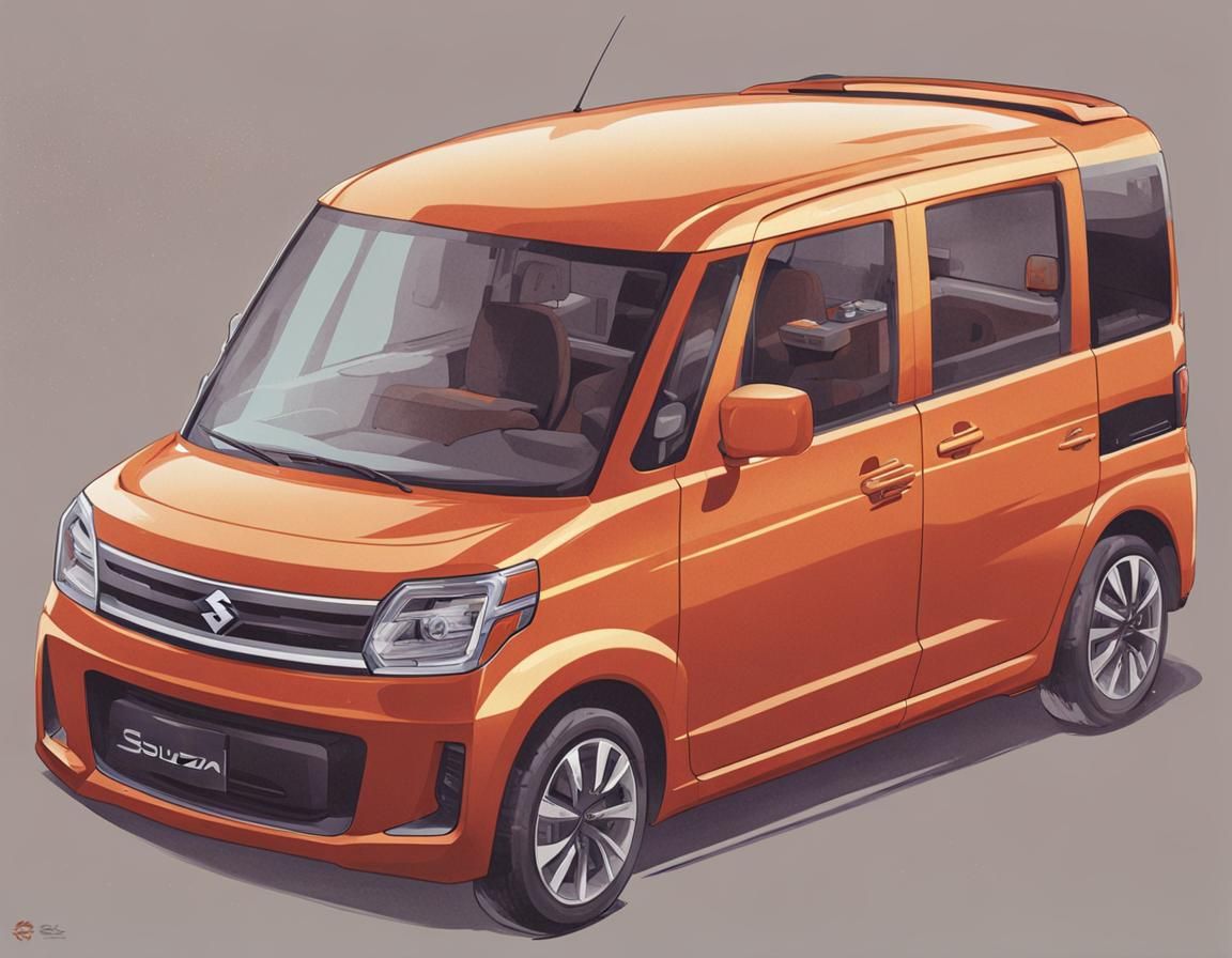 2013 Suzuki Spacia in Anime Manga Style