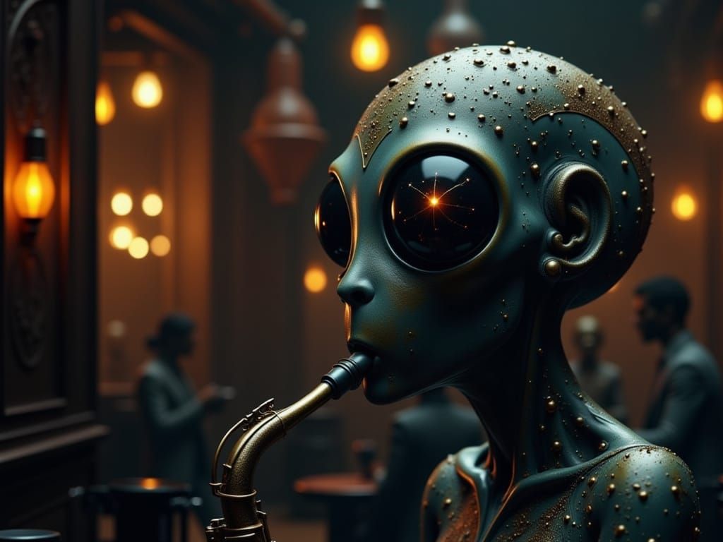Alien Sax Player