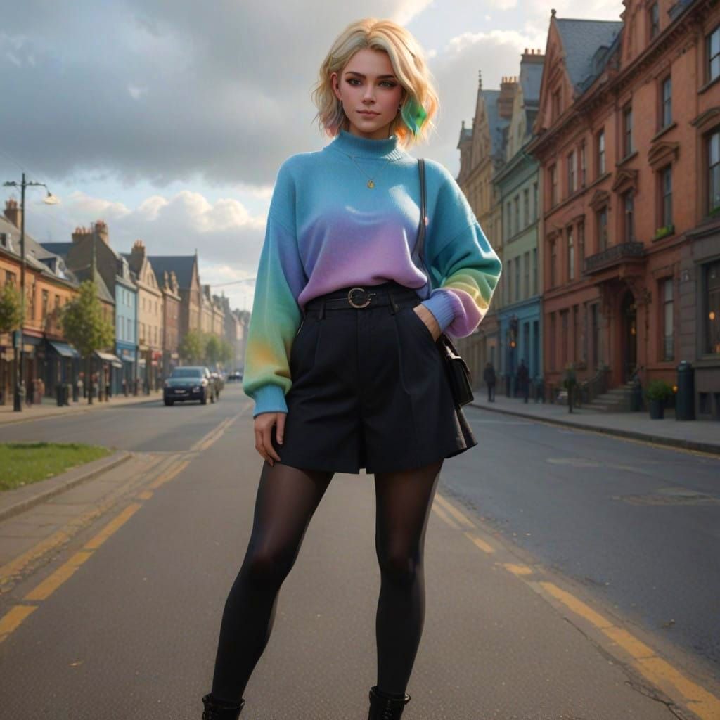 Enid Sinclair in Vibrant Nevermore Academy Attire