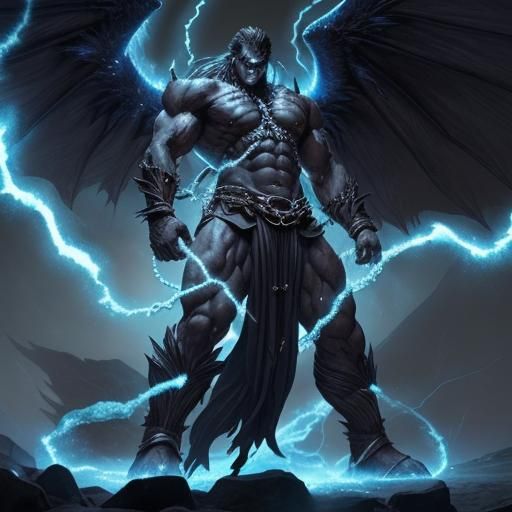 Moonlit Monster God Bound in Chains