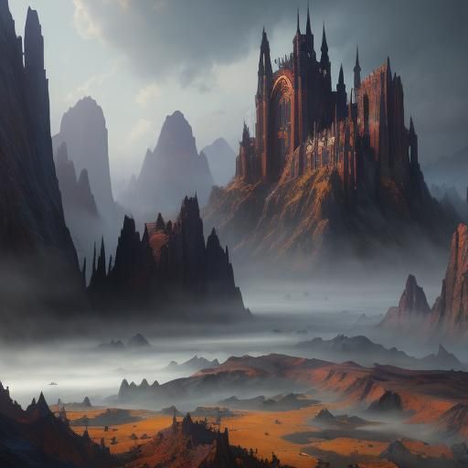 Fantastical School Concept Art in Deep Color