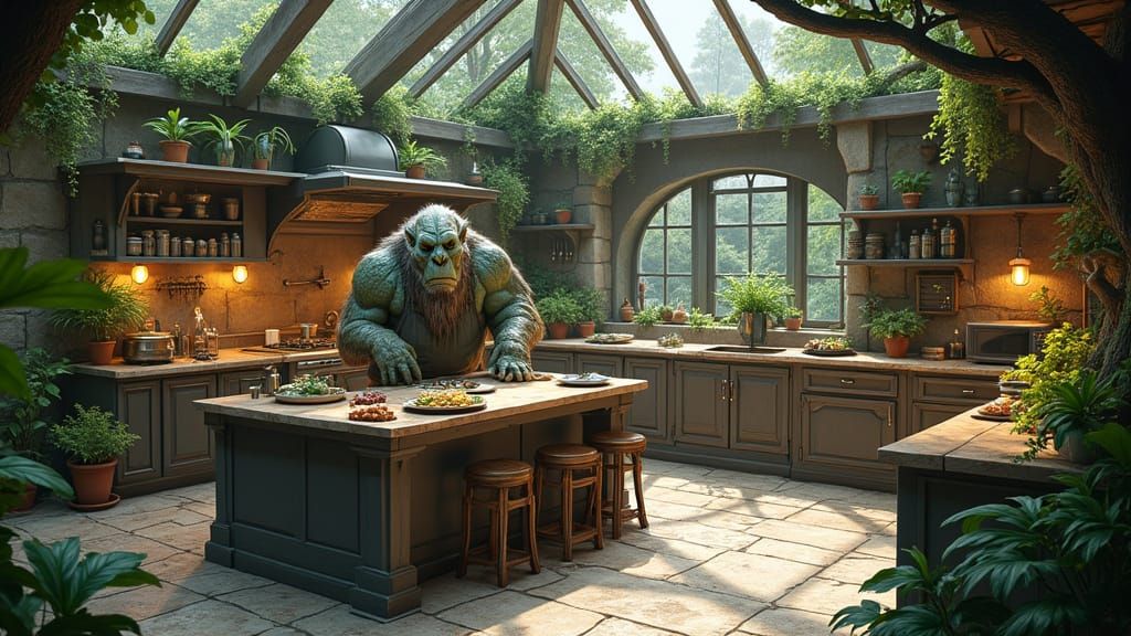 Ogre Chef in Sci-Fi Monster Kitchen