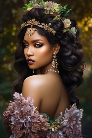 Detailed Portrait of a Faerie Queen in 8K