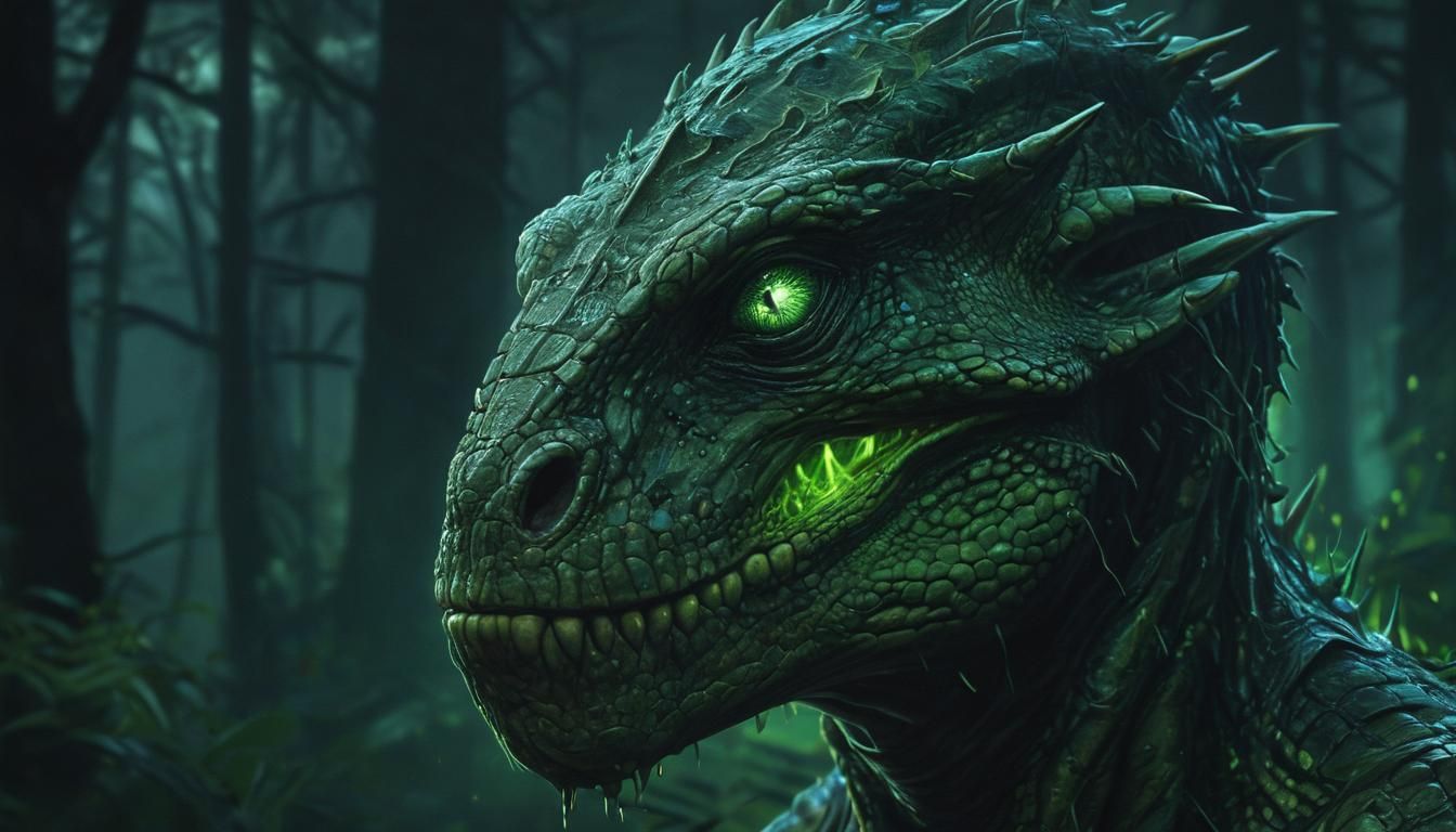 Otherworldly Being Portrait in Oil Painting Style