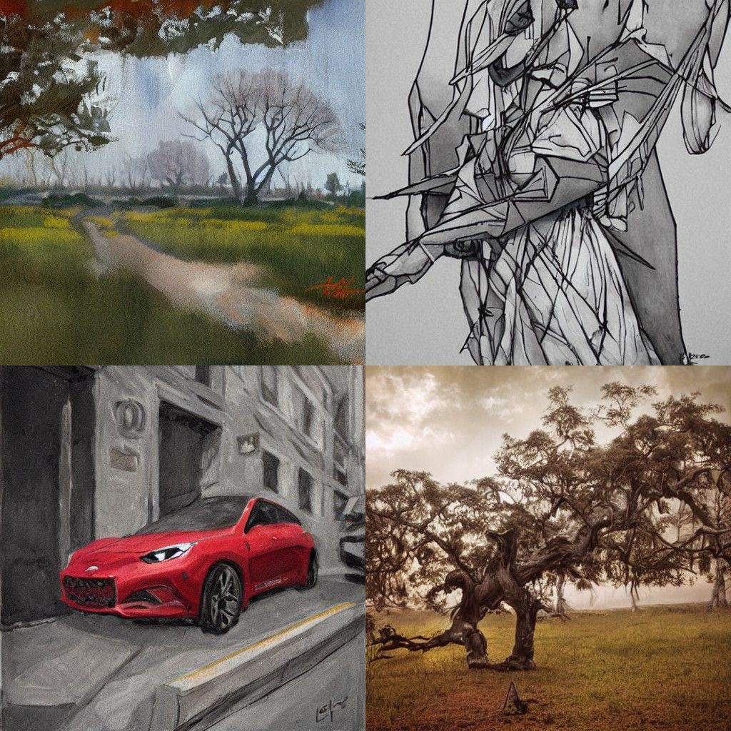 Colorful Portrait in Painterly Style