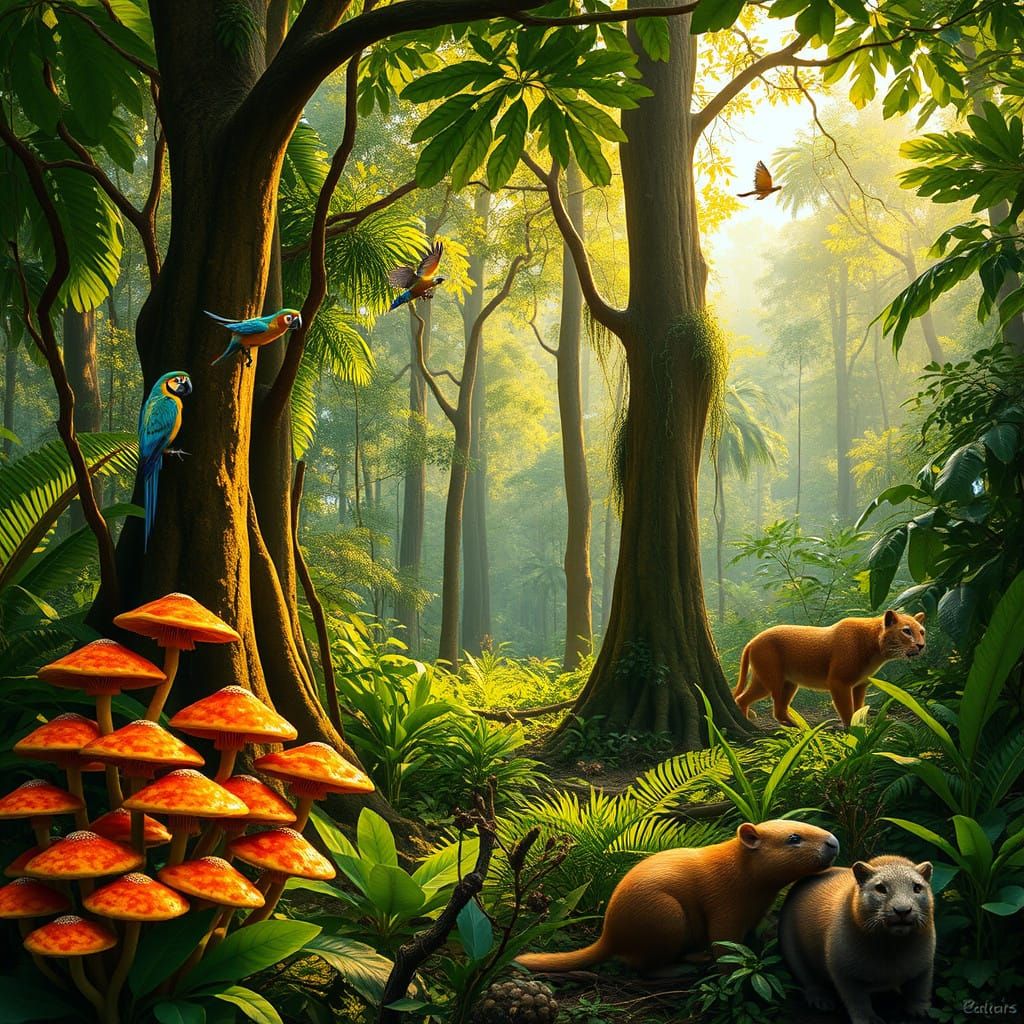 Emerald Canopy of the Amazonian Forest