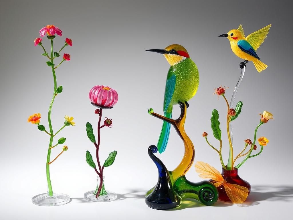 Palestinian Flora and Fauna in Glass Sculpture