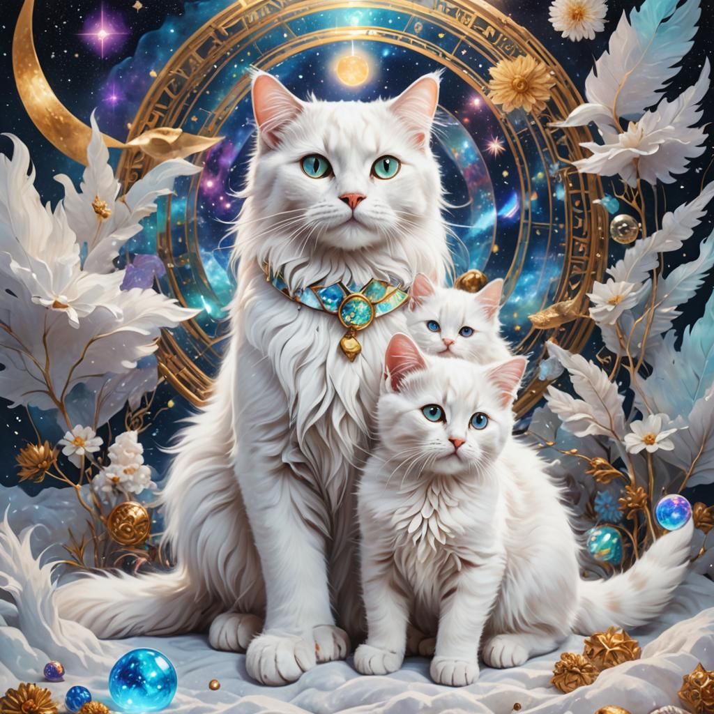 Cosmic Mountain Wind: Holographic Illustration in Mixed Medi...