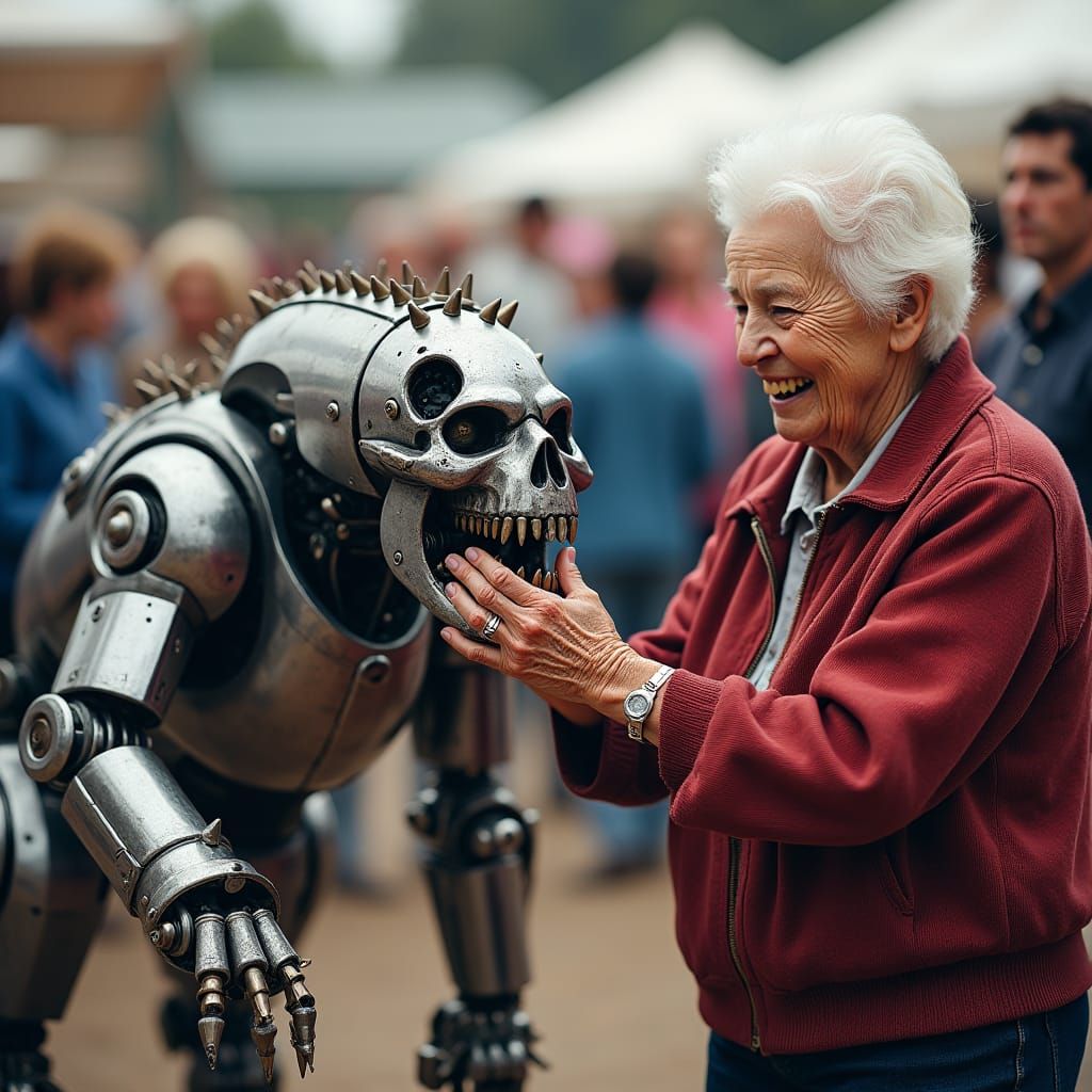 Terrifying Robot Dog at Cozy Family Fair